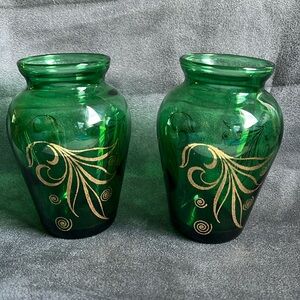 Set of 2 Vintage Anchor Hocking Mini Bud Vases. 1960’s
